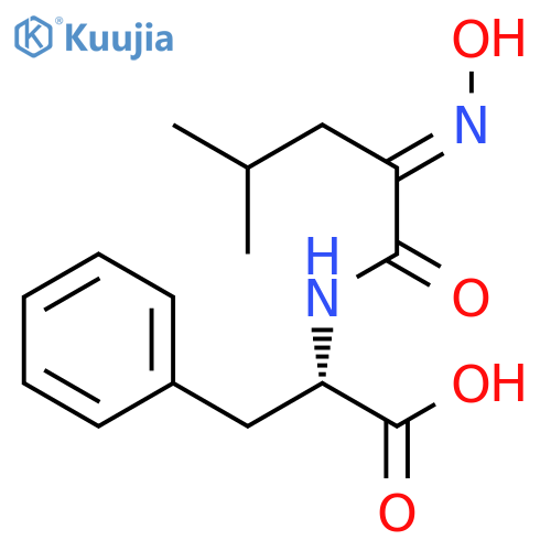 L-Phenylalanine, N-[2-(hydroxyimino)-4-methyl-1-oxopentyl]- structure