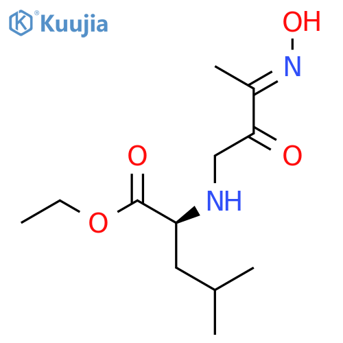 L-Leucine, N-[3-(hydroxyimino)-2-oxobutyl]-, ethyl ester structure