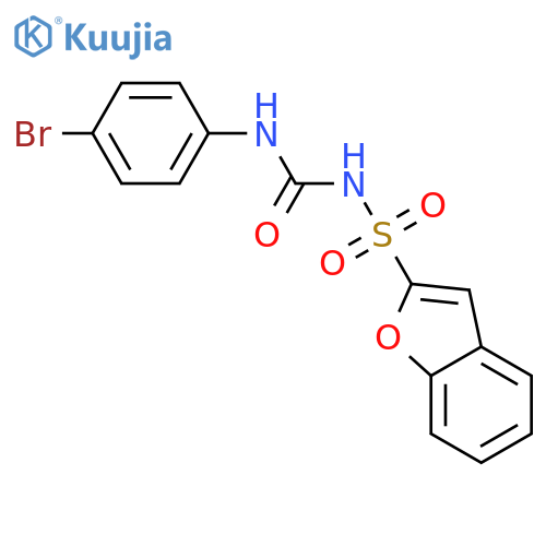 2-Benzofuransulfonamide, N-[[(4-bromophenyl)amino]carbonyl]- structure