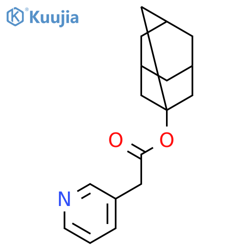 3-PYRIDINEACETIC ACID, TRICYCLO[3.3.1.13,7]DEC-1-YL ESTER structure