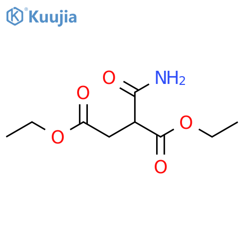 Butanedioic acid, 2-(aminocarbonyl)-, 1,4-diethyl ester structure