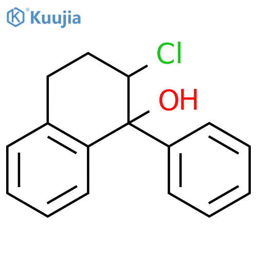 1-Naphthalenol, 2-chloro-1,2,3,4-tetrahydro-1-phenyl- structure