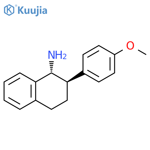 1-Naphthalenamine, 1,2,3,4-tetrahydro-2-(4-methoxyphenyl)-, (1R,2R)-rel- structure
