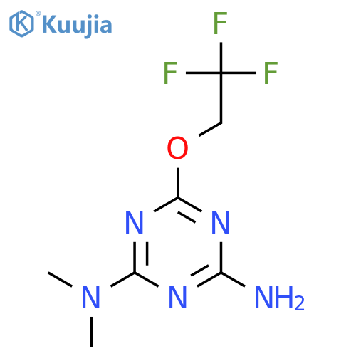 N2,N2-Dimethyl-6-(2,2,2-trifluoroethoxy)-1,3,5-triazine-2,4-diamine structure