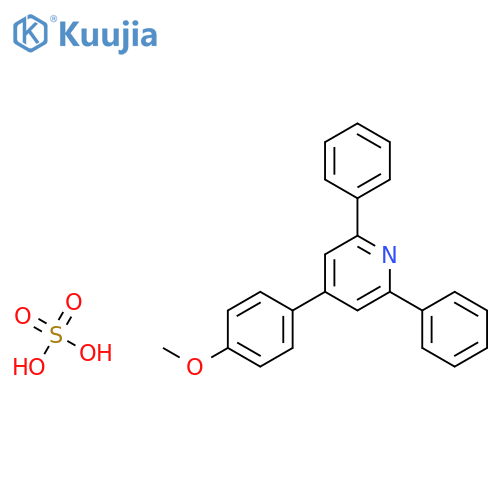 Pyridine, 4-(4-methoxyphenyl)-2,6-diphenyl-, sulfate (1:1) structure