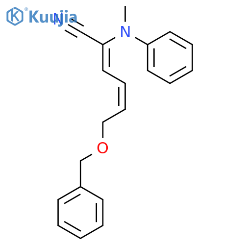 2,4-Hexadienenitrile, 2-(methylphenylamino)-6-(phenylmethoxy)-, (Z,Z)- structure
