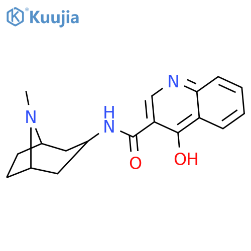 3-Quinolinecarboxamide,4-hydroxy-N-[(3-endo)-8-methyl-8-azabicyclo[3.2.1]oct-3-yl]- structure