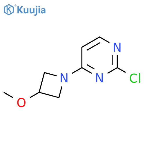 2-Chloro-4-(3-methoxyazetidin-1-yl)pyrimidine structure