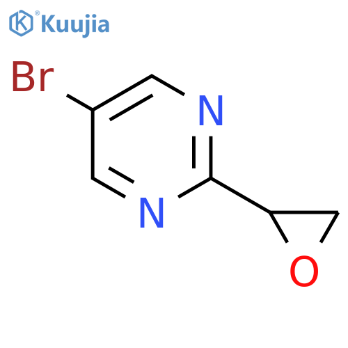 5-bromo-2-(oxiran-2-yl)pyrimidine structure