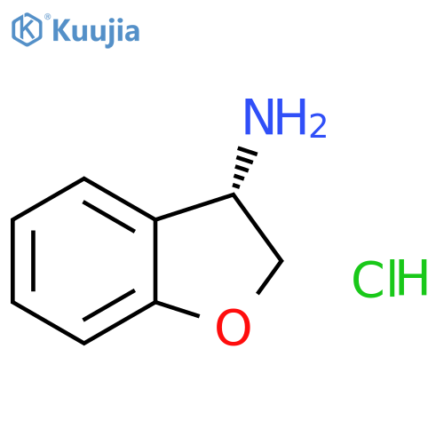 (3S)-2,3-dihydro-1-benzofuran-3-amine hydrochloride structure