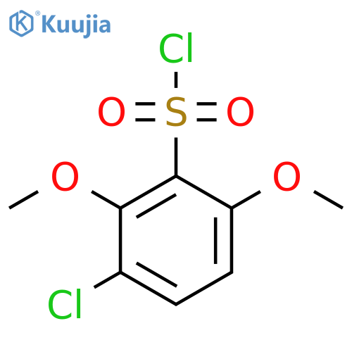 3-chloro-2,6-dimethoxybenzene-1-sulfonyl chloride structure