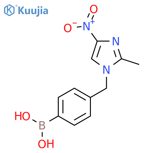 Boronic acid, [4-[(2-methyl-4-nitro-1H-imidazol-1-yl)methyl]phenyl]- structure