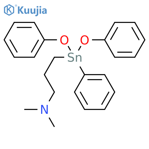1-Propanamine, 3-(diphenoxyphenylstannyl)-N,N-dimethyl- structure
