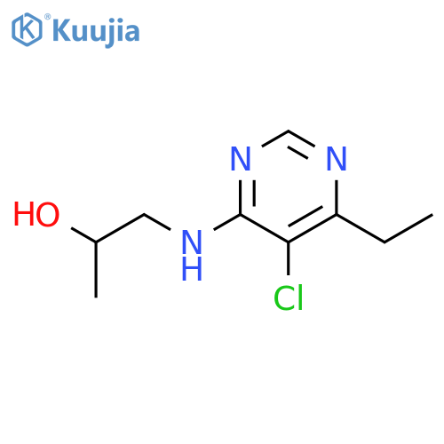 2-Propanol, 1-[(5-chloro-6-ethyl-4-pyrimidinyl)amino]- structure