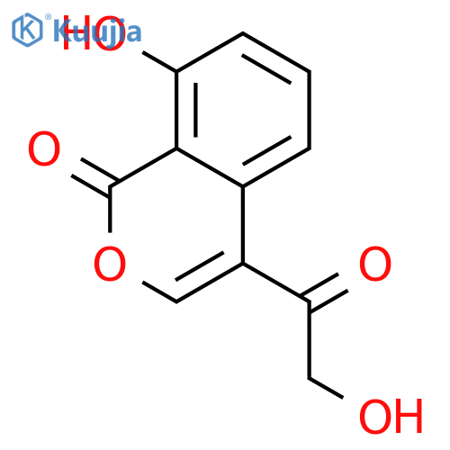 1H-2-Benzopyran-1-one,8-hydroxy-4-(2-hydroxyacetyl)- structure