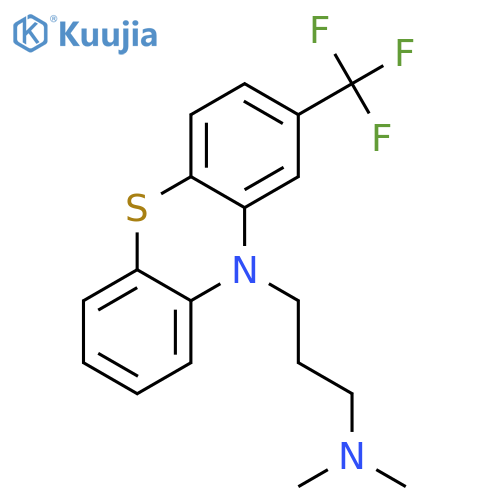 dimethyl({3-2-(trifluoromethyl)-10H-phenothiazin-10-ylpropyl})amine structure
