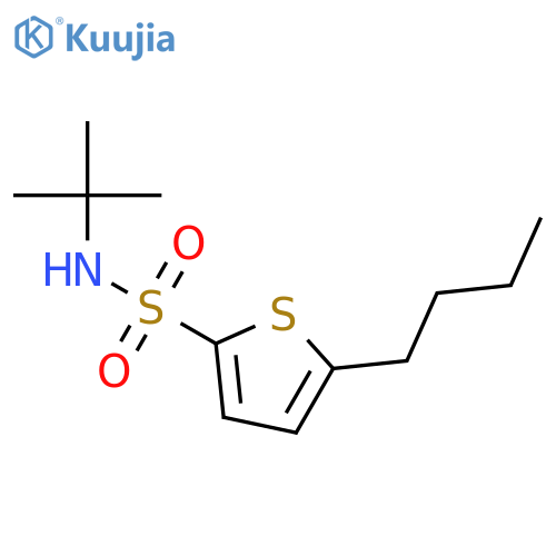 2-Thiophenesulfonamide, 5-butyl-N-(1,1-dimethylethyl)- structure