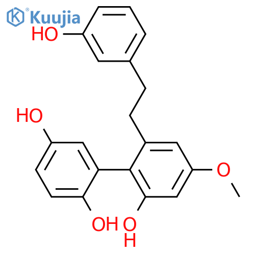 6'-[2-(3-Hydroxyphenyl)ethyl]-4'-methoxy-[1,1'-biphenyl]-2,2',5-triol structure