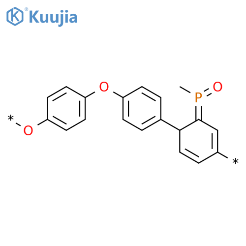 Poly[oxy-1,4-phenyleneoxy-1,4-phenylene(methylphosphinylidene)-1,4-phenylene] structure