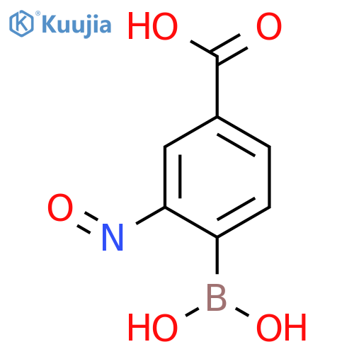 Benzoic acid, 4-borono-3-nitroso- structure