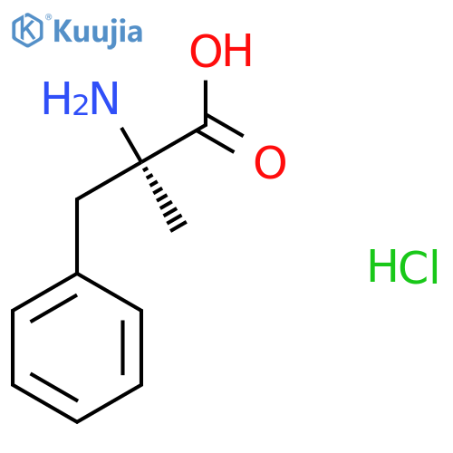 (2R)-2-amino-2-methyl-3-phenylpropanoic acid hydrochloride structure
