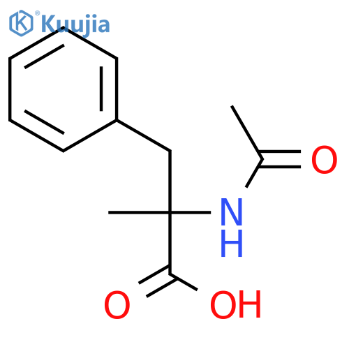 2-acetamido-2-methyl-3-phenylpropanoic acid structure