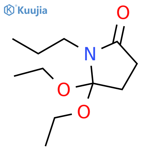 2-Pyrrolidinone,5,5-diethoxy-1-propyl- structure