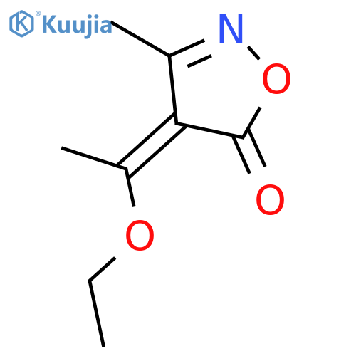 5(4H)-Isoxazolone, 4-(1-ethoxyethylidene)-3-methyl- structure