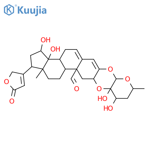 Gomphoside; 3'-Epimer, 19-oxo, 15β-hydroxy, 3,4,5,6-tetradehydro structure