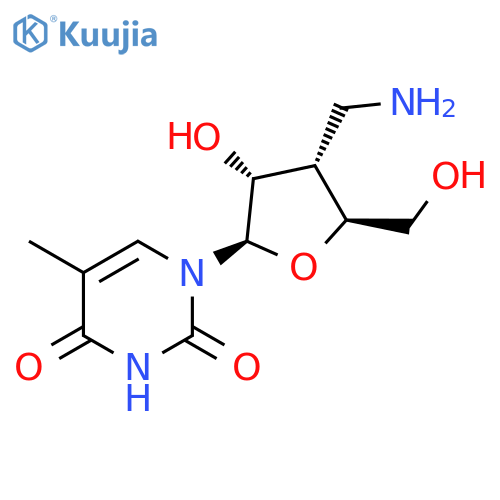 Uridine, 3'-(aminomethyl)-3'-deoxy-5-methyl- structure