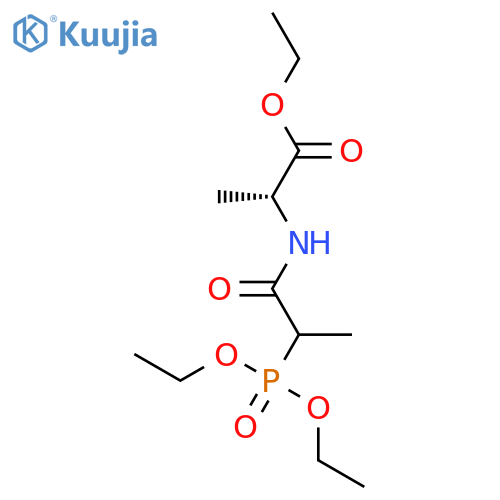L-Alanine, N-[2-(diethoxyphosphinyl)-1-oxopropyl]-, ethyl ester, (R)- structure