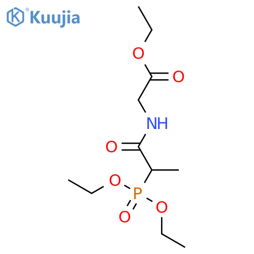 Glycine, N-[2-(diethoxyphosphinyl)-1-oxopropyl]-, ethyl ester, (±)- structure