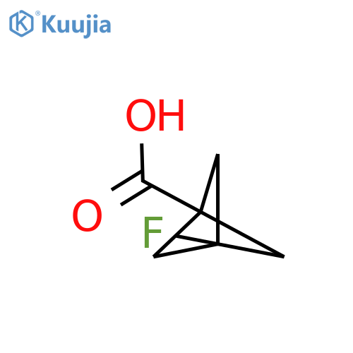 3-Fluorobicyclo[1.1.1]pentane-1-carboxylic acid structure