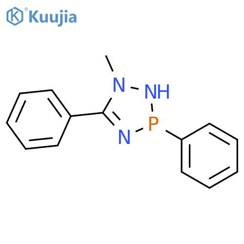 1H-1,2,4,3-Triazaphosphole, 2,3-dihydro-1-methyl-3,5-diphenyl- structure