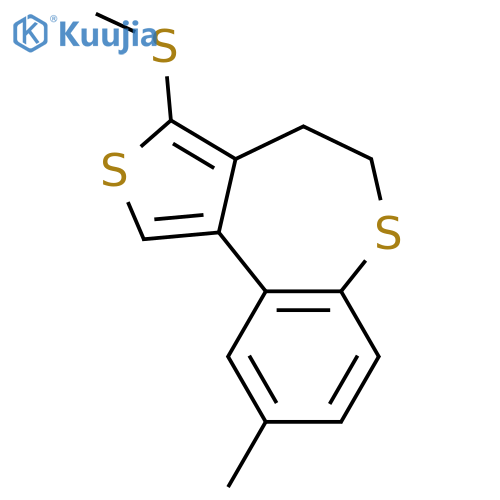 Thieno[3,4-d][1]benzothiepin, 4,5-dihydro-9-methyl-3-(methylthio)- structure