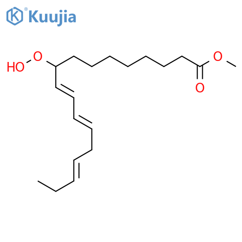 10,12,15-Octadecatrienoic acid, 9-hydroperoxy-, methyl ester structure
