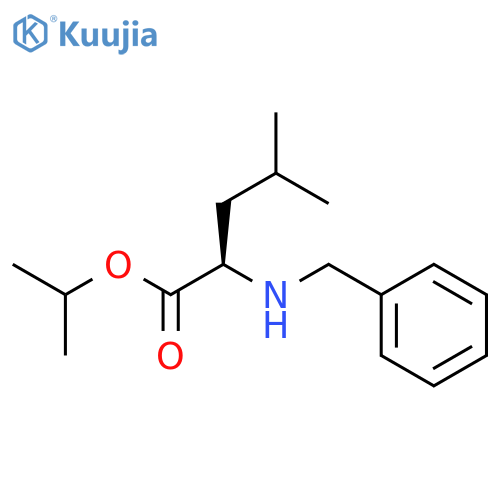 D-Leucine, N-(phenylmethyl)-, 1-methylethyl ester structure