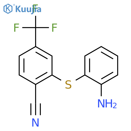 BENZONITRILE, 2-[(2-AMINOPHENYL)THIO]-4-(TRIFLUOROMETHYL)- structure