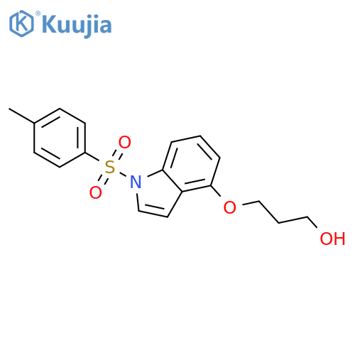 1H-Indole, 4-(3-hydroxypropoxy)-1-[(4-methylphenyl)sulfonyl]- structure