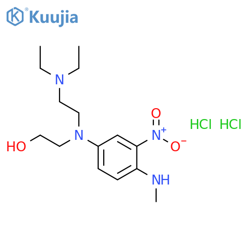 Ethanol,2-[[2-(diethylamino)ethyl][4-(methylamino)-3-nitrophenyl]amino]-, hydrochloride(1:2) structure