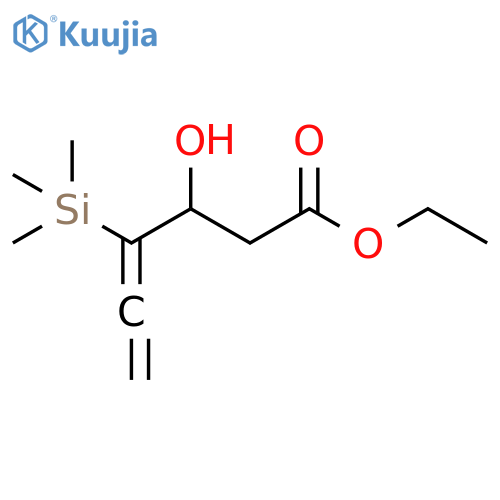 4,5-Hexadienoic acid, 3-hydroxy-4-(trimethylsilyl)-, ethyl ester structure