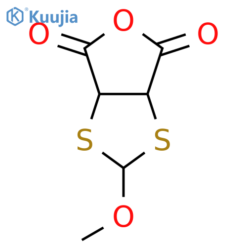 1,3-Dithiolo[4,5-c]furan-4,6-dione, dihydro-2-methoxy- structure