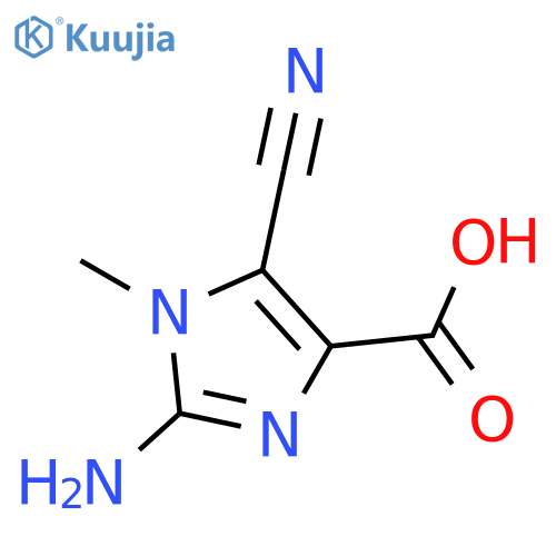 1H-Imidazole-4-carboxylicacid, 2-amino-5-cyano-1-methyl- structure
