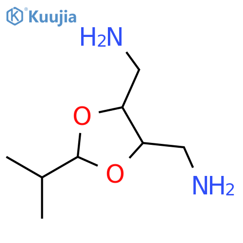 (4R,5R)-5-(aminomethyl)-2-(propan-2-yl)-1,3-dioxolan-4-ylmethanamine structure