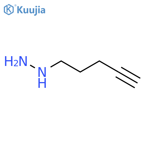 (pent-4-yn-1-yl)hydrazine structure
