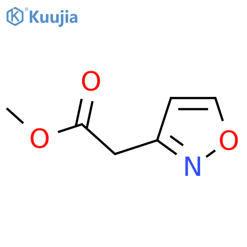 Isoxazol-3-yl-acetic acid methyl ester structure