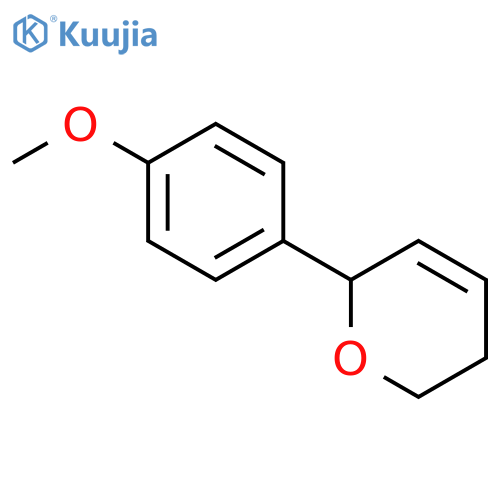 2H-PYRAN, 3,6-DIHYDRO-6-(4-METHOXYPHENYL)- structure