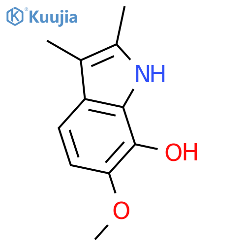 1H-Indol-7-ol, 6-methoxy-2,3-dimethyl- structure