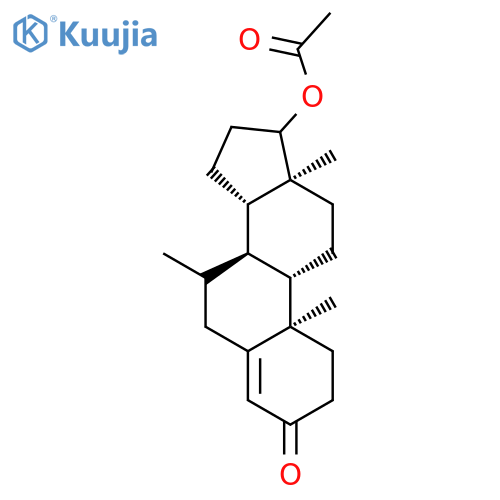 Androst-4-en-3-one,17-(acetyloxy)-7-methyl-, (7b,17b)- (9CI) structure
