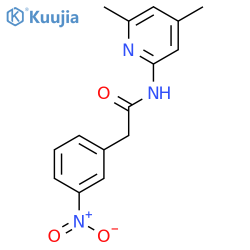 Benzeneacetamide, N-(4,6-dimethyl-2-pyridinyl)-3-nitro- structure